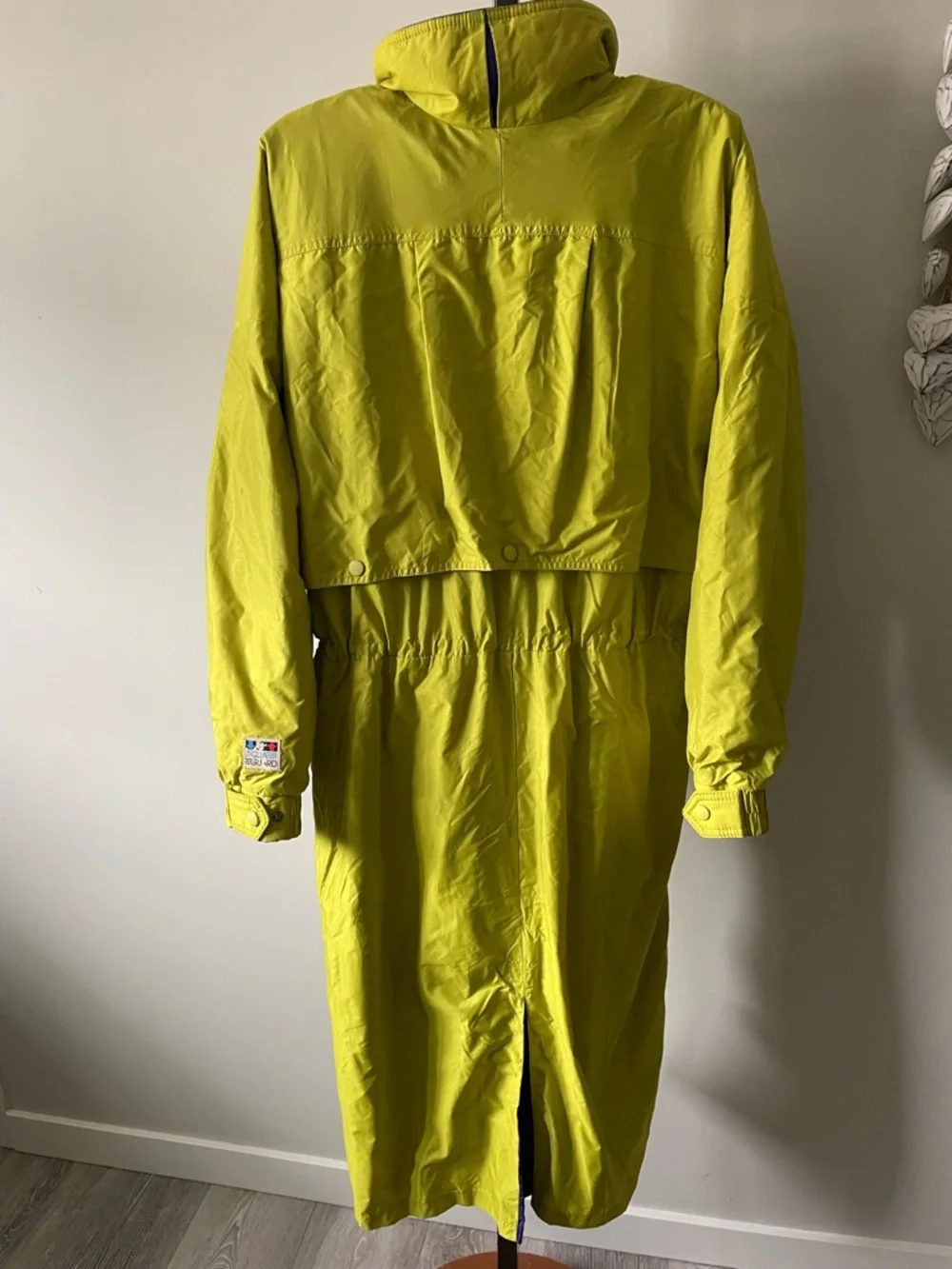 90s Vintage Jones Vancouver Canada Longline Parka Jacket Lime Green Retro Ski - Picture 2 of 11